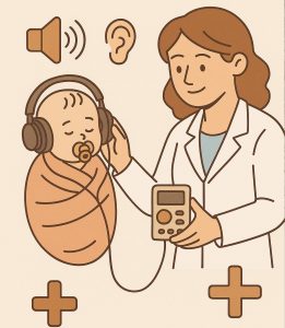 Hearing test for an infant